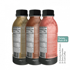 Phab Protein Milkshake with Immunity Boosters 18g Milk Protein, No added sugar, Vitamin B12 & Calcium Rich:Pack of 6x 200ml (Variety Pack)