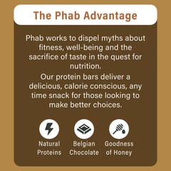 Phab Protein Bar Mini – 11g protein, No Preservatives, No Artificial Sweeteners, Zero Trans Fats: Pack of 6x 35g (Mocha Nut Fudge, single Pack)