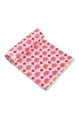 The Mama Project Pink Elephant Love Organic Muslin Blanket