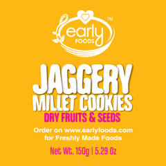 Early Foods Pack of 6 - Dry Fruit and Seeds Jaggery Cookies
