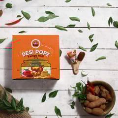GO DESi Tangy Imli with Garlic, Pack of 50 Pieces, Desi popz, Tamarind and Jaggery Candy, Lollipop, Khatta Meetha pop, Digestive Candies, 450 gm