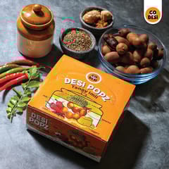 GO DESi Tangy Imli with Garlic, Pack of 50 Pieces, Desi popz, Tamarind and Jaggery Candy, Lollipop, Khatta Meetha pop, Digestive Candies, 450 gm