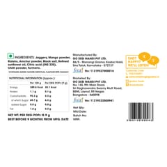 GO DESi Sweet Real Aam, Pack of 40 Pieces, Desi popz, Aam Candies, Lollipop for Kids, Raw Mango Candy, Fruit Snacks, 360 gm