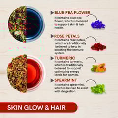 TEACURRY Skin and Hair Gift Box - Tea Gift Set (16 Teabags)