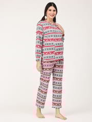 The Mom Store Rudolph Maternity and Nursing Sweatshirt Pajama Set