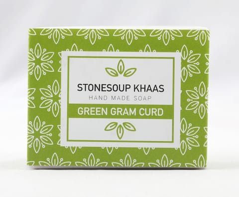 Stonesoup Khaas Bath Soap - Green Gram Curd, 100gm bar