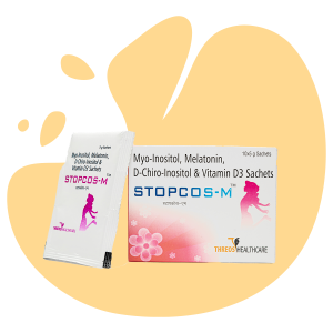 STOPCOS-M  (Myoinositol Powder  – Myoinositol 2 g, D-  chiroinositol 50 mg,  Melatonin 1mg and  Vitamin D3)