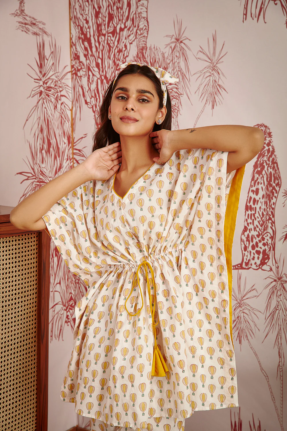 Flying Parachutes Kaftan Night Set