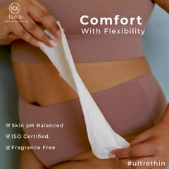 Be Me - Sanitary Pads for Women - COMBO (Flow Wise) - Pack of 30 Pads - With Disposal Pouches, Rash Free, Biodegradable,  Anti Bacterial Napkins