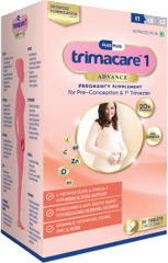 TRIMACARE™ 1 Advance Prenatal Vitamins for Pregnancy with folic acid, DHA, Iron, Zinc, Vit A & Omega 3|First Trimester