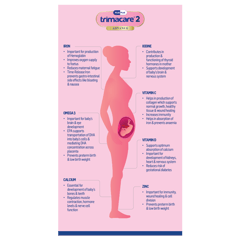 TRIMACARE™ 2 Advance Prenatal vitamins for Pregnancy | Folic Acid | DHA | Iron | Calcium Magnesium | Vitamin D | Omega-3 Fatty Acids |Second Trimester