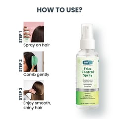 DHI Frizz Control Spray | Moisturizes & Hydrates Hair | Anti-Frizz Hair Spray for Dry & Frizzy Hair | Sulphate-Free, Paraben-Free | For Men Women |100 ml